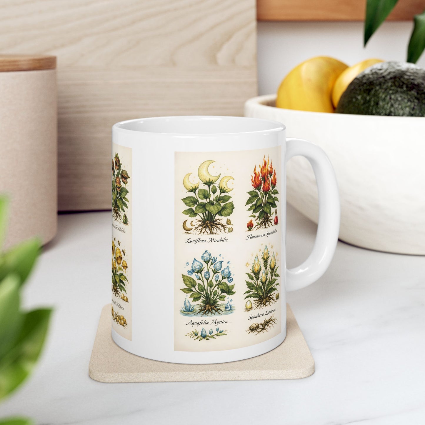 Vintage Botanical Atlas Mug – Antique Plant Atlas Coffee Cup (11oz/15oz)